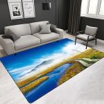 High Quality Nature Landscape 3D Printed Polyester Fiber Living Room Carpet