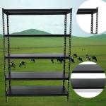 Warehouse Slotted Angle Rack Commercial Stainless Steel Storage Display