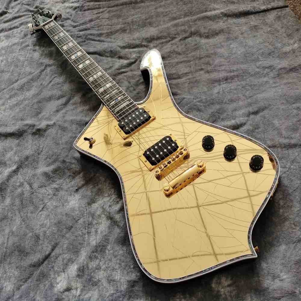 Custom Paul stanley Mirror crack mirror electric guitar rosewood fingerboard handmade 6 stings guitar
