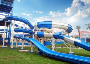 Wholesale 400 Riders / H Capacity Boomerang Water Slide 3.2 - 58 M Slide Diameter from china suppliers