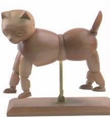 Wholesale Vivid Craft Artist Wooden Manikin Dog / Cat Mannequin Good Design from china suppliers