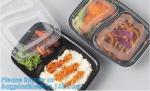 Food Grade Plastic Sushi Tray Set Full Printed Sushi Trays With Lids Customize