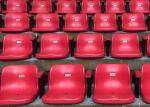 Plastic Soccer Stadium Seats With Back Support For Bleachers Customized Color