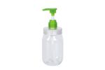 350ml 450ml 650ml Pump Sanitizer Bottle Transparent PET 2.0cc Foam Soap Aluminum