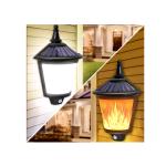 Yard Flickering Flames Wall Lights Outdoor Decorative Hanging Fire Moving Led