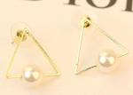 2018 Fashion American style lady party EarringsSilver Many Colors Round shape