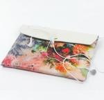 The new Japanese-style floral print leather clutch evening bags tide