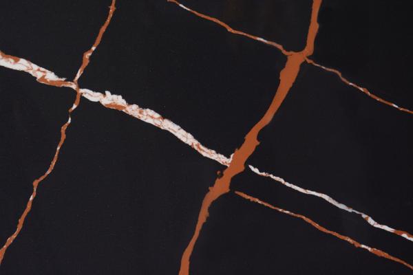 Popular Style Factory Direct Sale Black Calacatta Artificial Quartz Stone