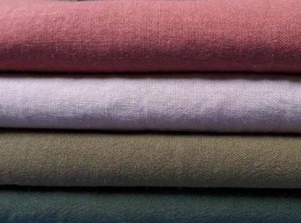Quality 55/45 RAMIE COTTON FABRIC BLENDED WITH PLAIN DYED  CWT  #2119 for sale