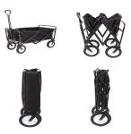 Multi-Purpose Collapsible Folding Shopping Cart Trolley for Sports and Gardening