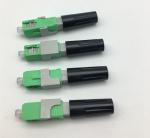 SC Field Assembly Fiber Patch Cord Connectors Round Shape For 0.9mm 3mm Drop