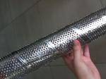 Round Perforated Metal Pipe , Spiral Perforated Tube Varnished With Subsequent