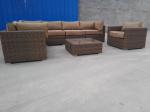 Sectional All Weather Rattan Furniture Wicker Patio Sofa Set Comfortable Cushion