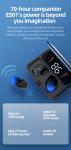 Touch-Screen Wireless Stereo Bluetooth Earphone New Upgrade 5.0 Chip ES01
