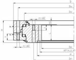 Slewing bearings Three-row cylindrical rollers slewing ring bearings SW-1400.20