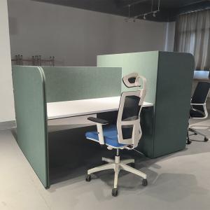 Wholesale High-end Green Fabric Office Workstation Cubicles Workstation Partition For 3 Person from china suppliers