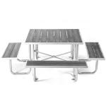 Leisure 120*120*75cm Beer Garden Table And Benches