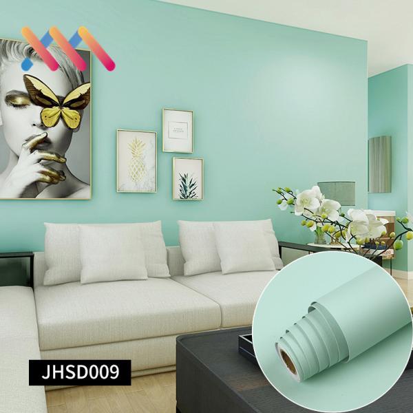 Light Embossed Surface Plain Color Self Adhesive Wallpaper Perfect for Bedroom