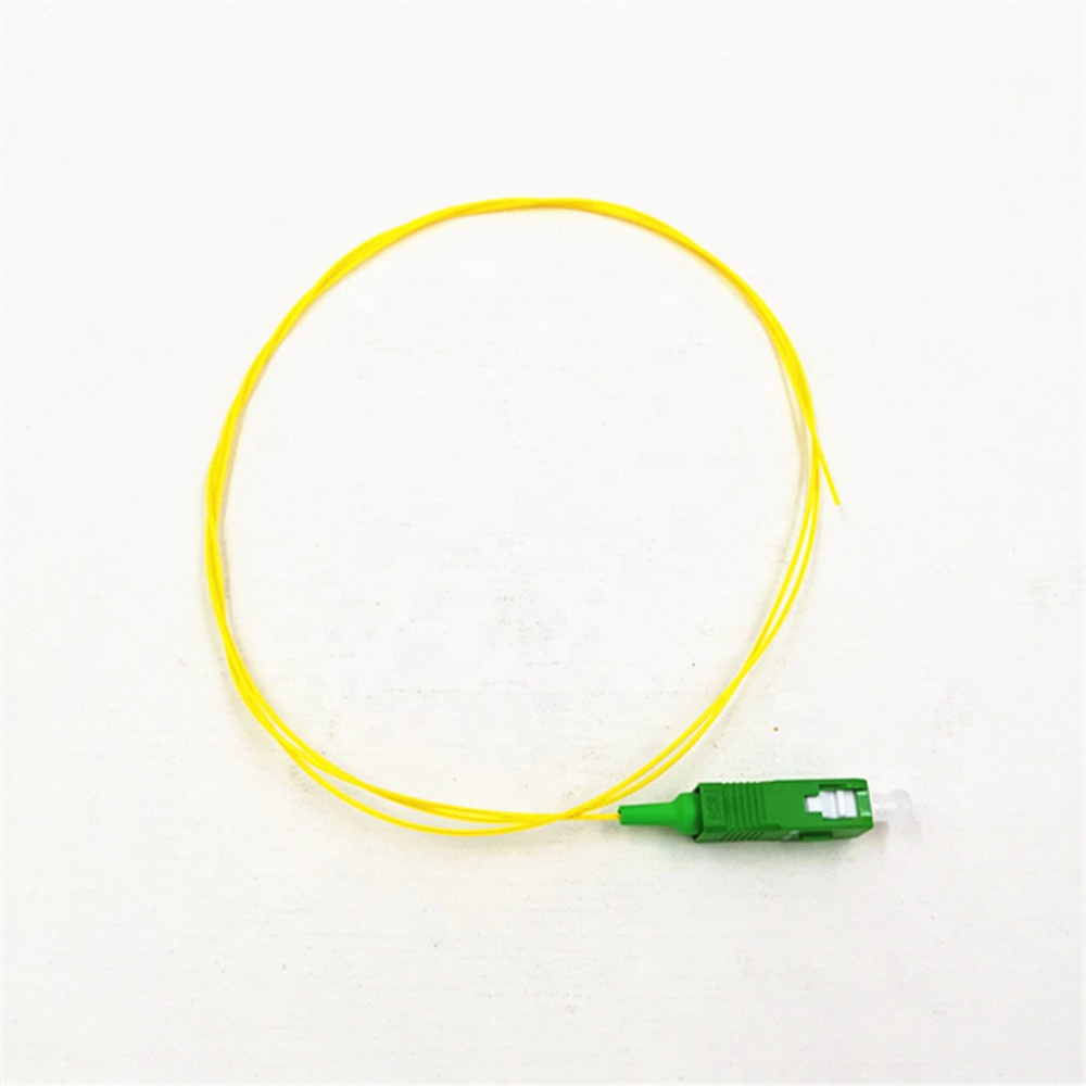 0.9mm lc fc st 9/125 simplex fiber optic pigtail sc apc sm