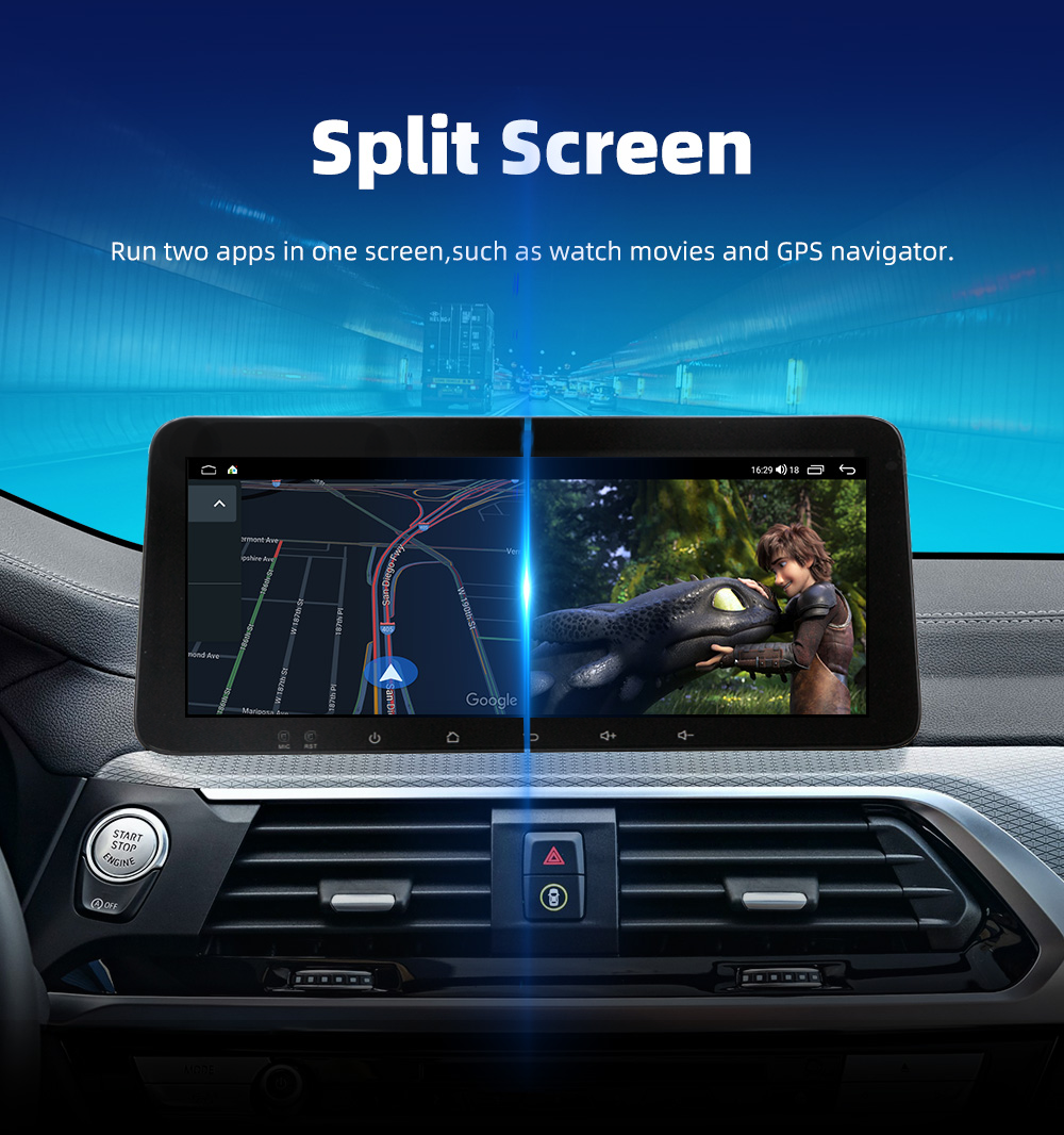 10.33 inch Universal Car Multimedia System with 4 64GB Storage and Android 11 12