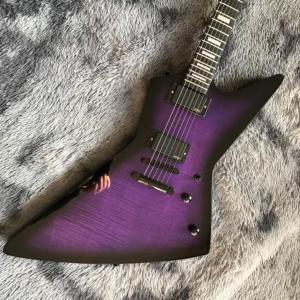Wholesale Custom Grand Flamed Maple Top Electric Guitar In Purple Color from china suppliers