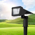 5000K Color Temperature Solar Bollard Spot Lights for Perfect Outdoor Garden