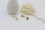 Purse bag accessories light gold 20 mm arch screw button bridge metal buckle for