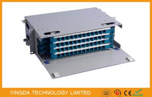 Wholesale 48 Cores Fiber Optic Patch Panel Cabinet Welding Tray 4 x 12F Rack Mounting from china suppliers