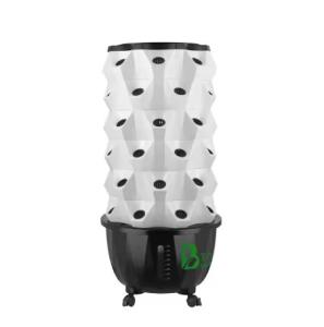 Wholesale 65L 6 Layer 48 Holes Garden Vertical Farming Agricultural Hydroponics Tower System in Strawberry Greenhouse from china suppliers