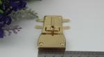 Special custom fashion bag accessory gold metal twist turn lock with nickel free