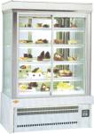 1.5m Black Color Cake Showcase Bakery Display Restaurant Marble Cake Chiller