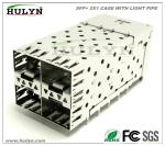 SFP 2x2 CAGE Stacked SFP Jack With LEDs