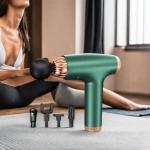 FCC Cordless Massage Gun Rechargeable 5 Heads Electric Handheld Massage Gun