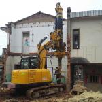 24m 13t Excavator Attachment Pile Driving Rig For Foundation