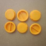 Piggy bank , money bank diameter 3.5 cm ABS or HIPS lid toy parts for money bank