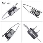 Two Core Bunched Cable Strain Clamp Clustered Insulated Tension Collecting
