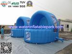 Blue Inflatable Advertidsing Tent , 2 Person Clear Inflatable Lawn Tent