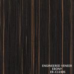 Straight Ebony Colored Engineered Wood Veneer For Fancy Plywood 640-1220mm Width