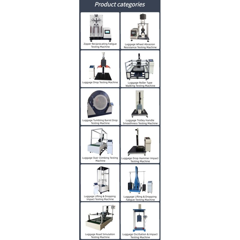 ASTM Compliant Luggage Wheel & Case Surface Stair Impact Testing Machine, Luggage Stair Simulation Tester