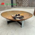 39.5" OEM Corten Steel Cast Iron Metal Fire Pit Bowl Outdoor