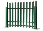 Park Green Color Pvc Security Palisade Fence Pales , Wire Mesh Fence