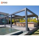 Bioclimatic System Modern Aluminum Pergola Electric Adjustable For Outdoor