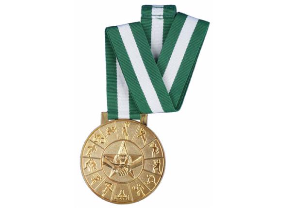 Silver and Gold Plating 3D Sport Medal with Long Ribbon for Sport Meeting,