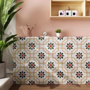 Wholesale Light Yellow And Green 200x200mm Durable and firebrick Ceramic Rustic Tile For Bathroom And Living Room from china suppliers