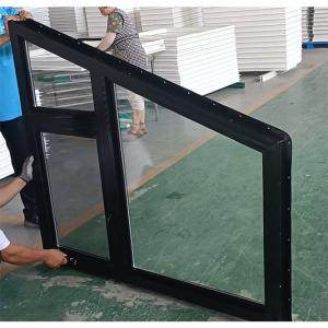 Wholesale Vinyl PVC Double Glazed Windows Casement Trapezoidal Swing Open For House from china suppliers