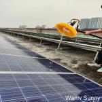 Professional Grade Single-Head Rotary Washing Brush for Thorough Solar Panel