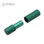 Magnet Type Lipstick Tube Empty Aluminum Matte Green 3.8g