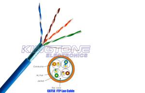 Wholesale FTP CAT5E Network Cable Solid Bare Copper with PET Foil Standard Lan Cables from china suppliers