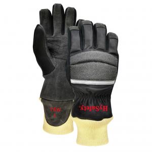 Wholesale Firefighter Flame Resistant Gloves XXS - XXL Elastic Wrist Closure Para Aramid Lining from china suppliers