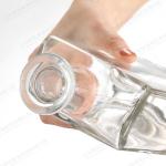 Screen Printing Glass Liquor Bottle For Nordic Rum Whisky Vodka
